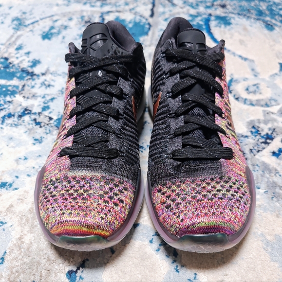 Nike ID Kobe 10 X Elite Low Mamba Days Flyknit Multicolor 802817-903 US10.5 - Picture 3 of 9